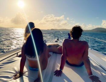 NEW MAGIC -- SONIC CHARTERS -- 460 SEA RAY -- SAINT JOHN BOAT CHARTERS