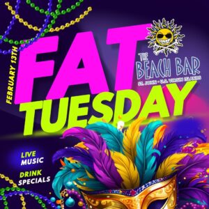 Fat Tuesday the beach bar St John