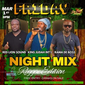 FRIDAY NIGHT MIX REGGAE EDITION -- SAINT JOHN ISLAND GUIDE
