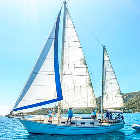 SAINT JOHN BOAT CHARTERS -- MANDOLIN -- SAINT JOHN ISLAND GUIDE