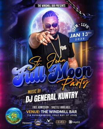FULL MOON PARTY WINDMILL BAR DJ GEN KUNTRY LIVE MUSIC    SAINT JOHN ISLAND GUIDE